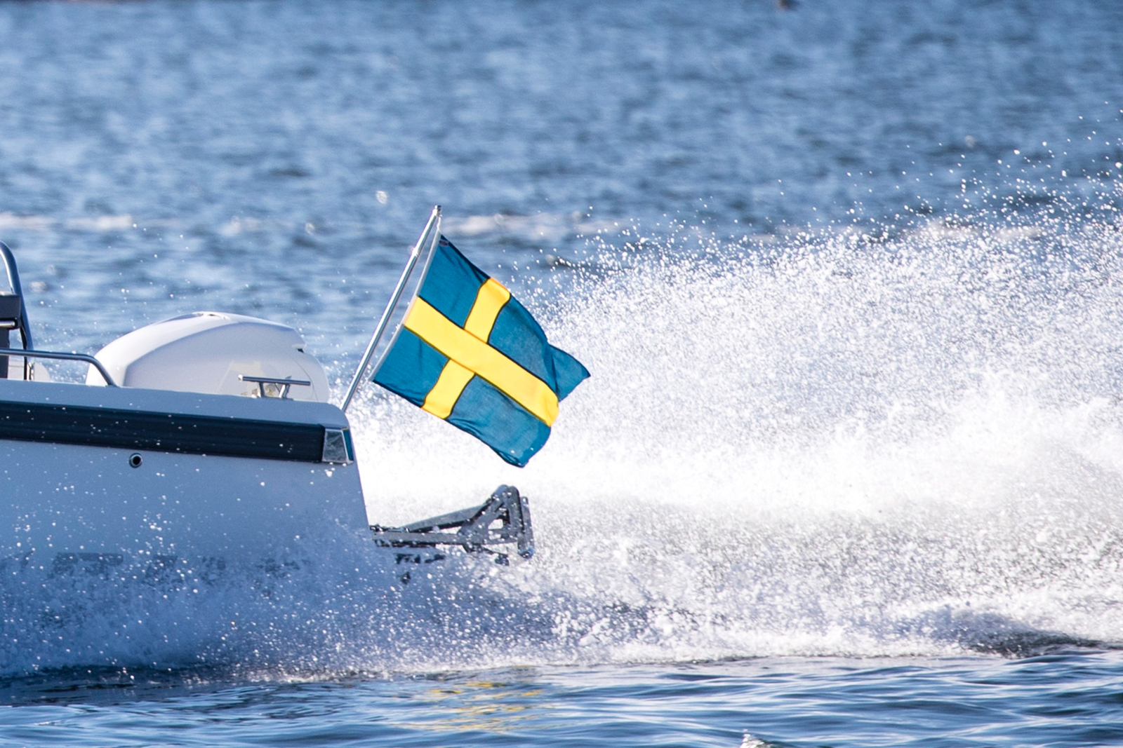 Nimbus med Sverigeflagga